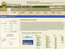 Tablet Screenshot of millionhorse.com